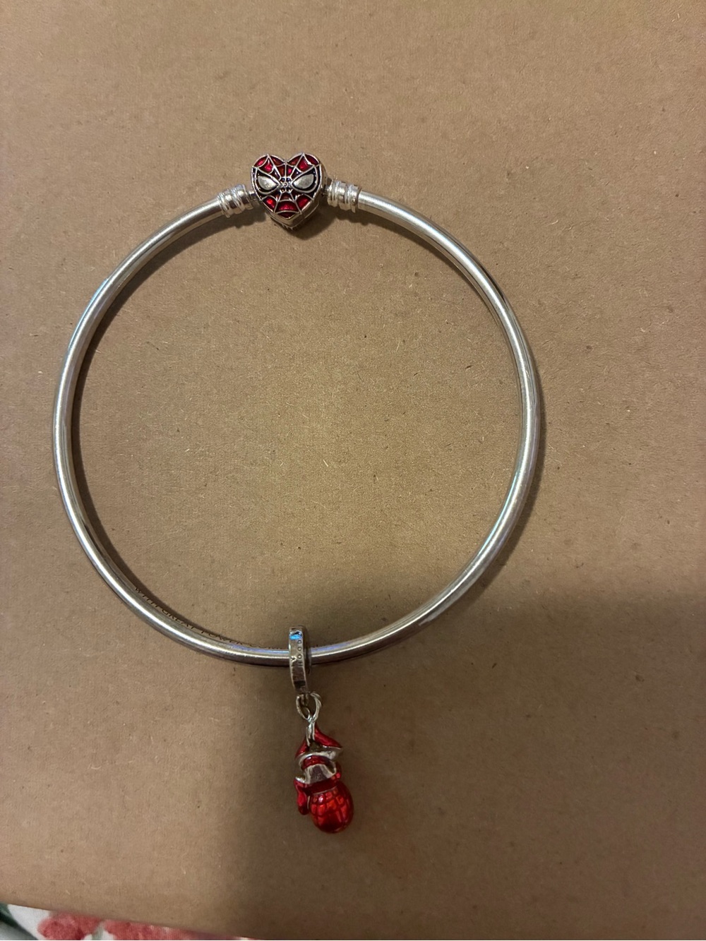 Pandora Spider-Man Silver Bracelet With Spider-Man Charm